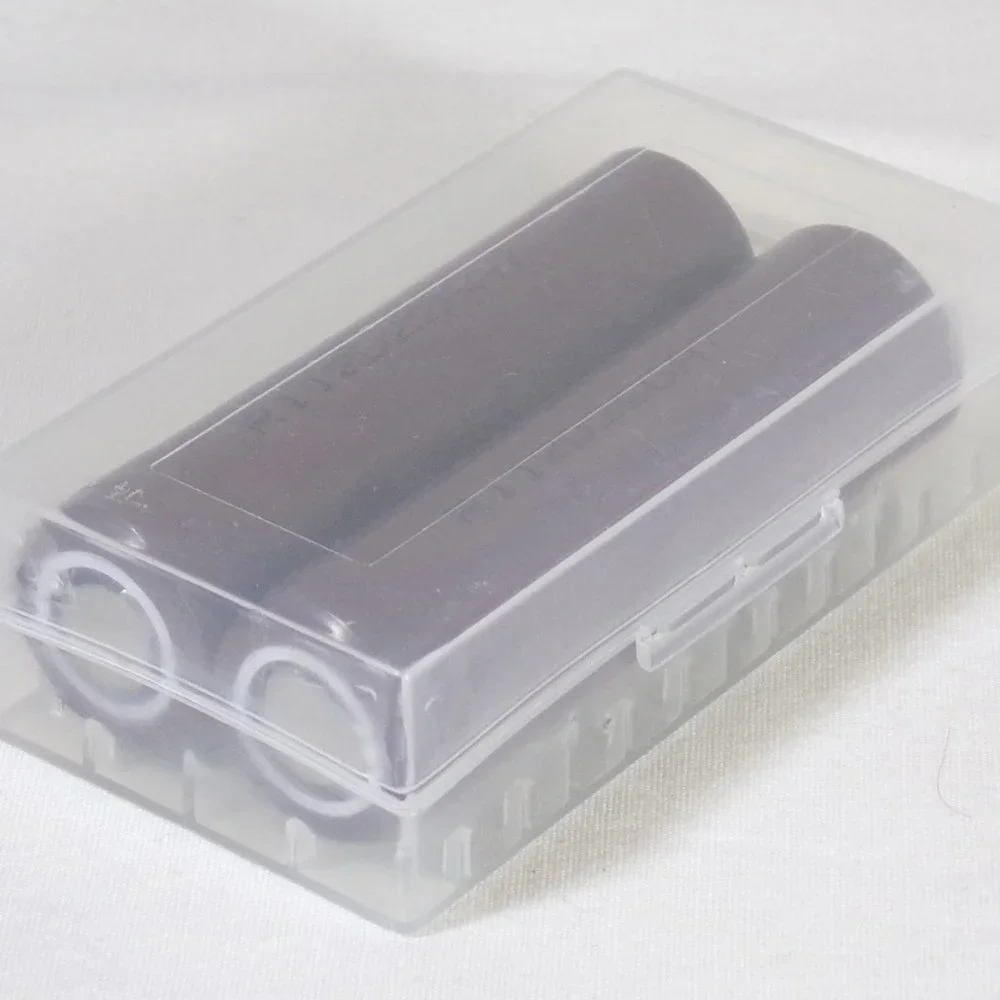 5 - 18650 Battery Storage Case W/Clip for 2x Rechargeable Battery Waterproof